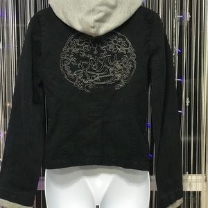 Roxy black jacket with hood